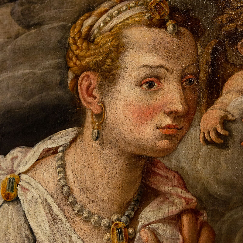 Giovanni Raspini restauriert das „skandalöse Leinwandgemälde“ von