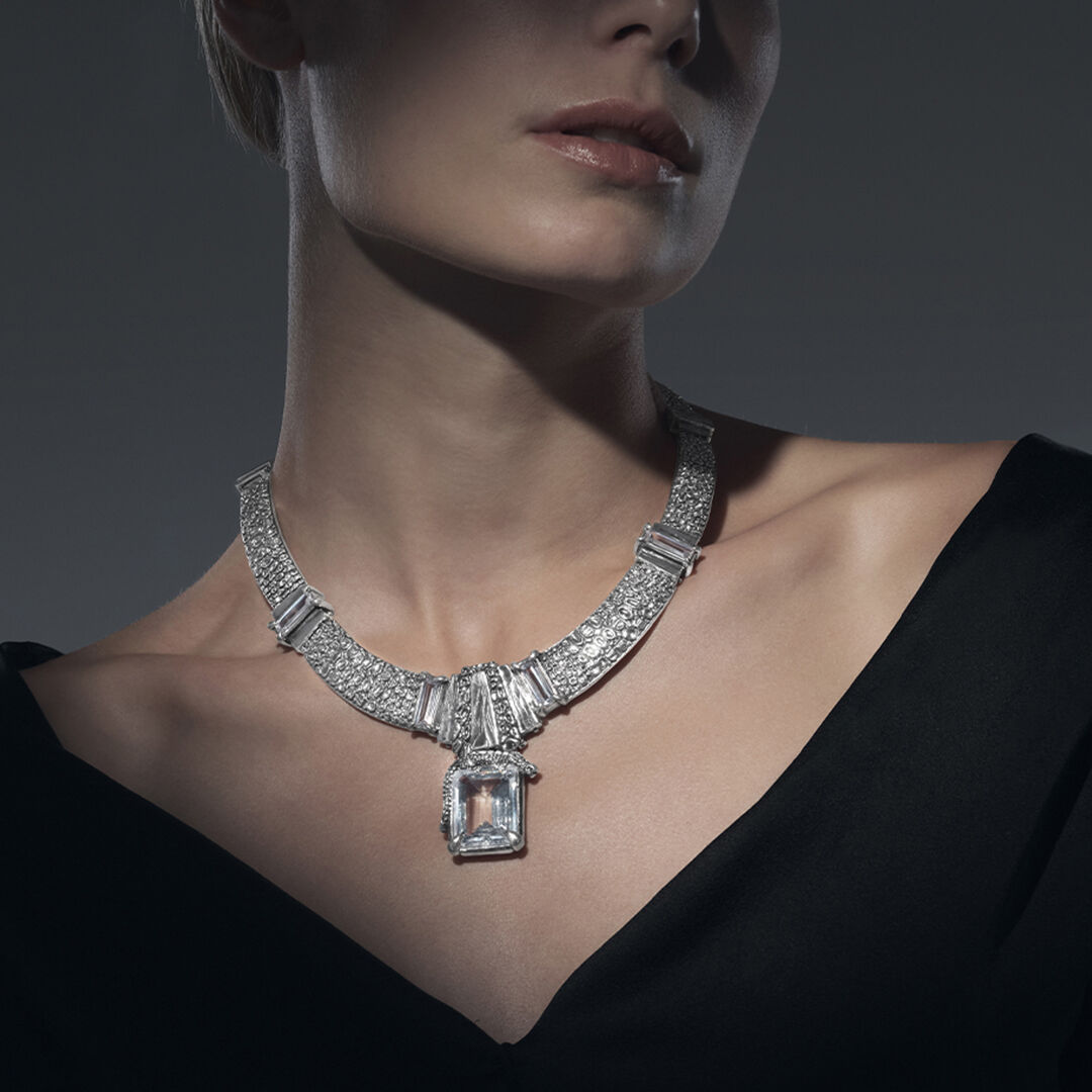 Ciondolo chic con mosaico di madreperla in argento 925