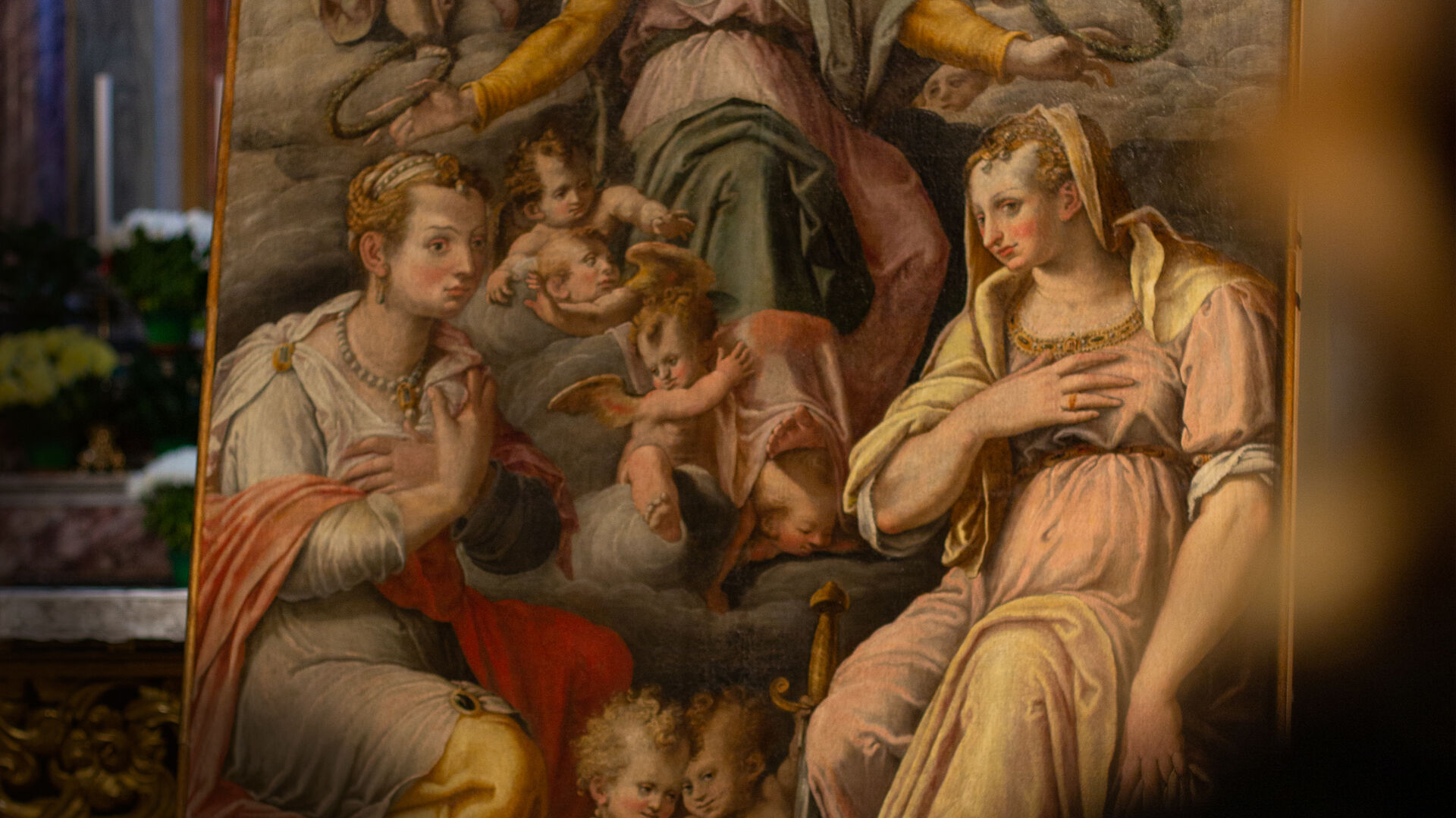 The Coronation of the Virgin with St Lucia and St Caterina d’Alessandria