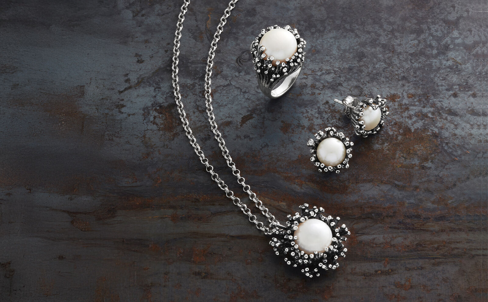 Anemone: Silver Jewellery collection | Giovanni Raspini
