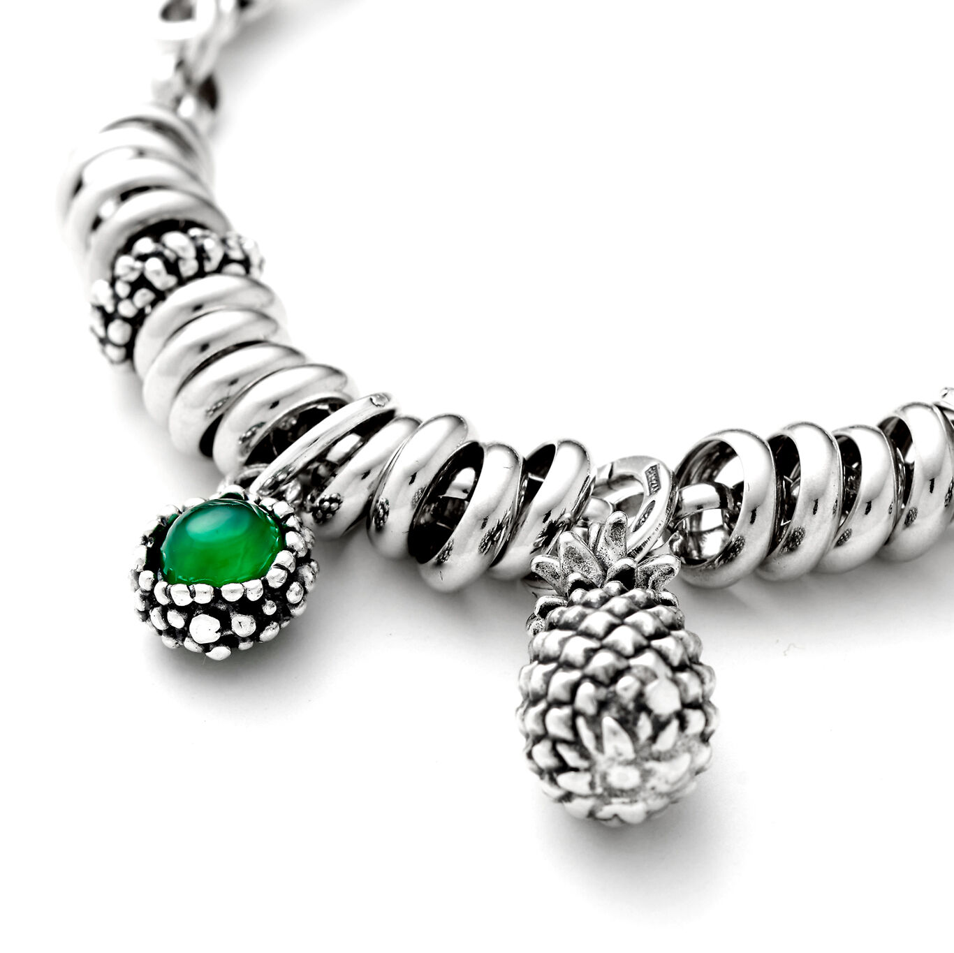 Charm Perlage Gr&uuml;ner Onyx