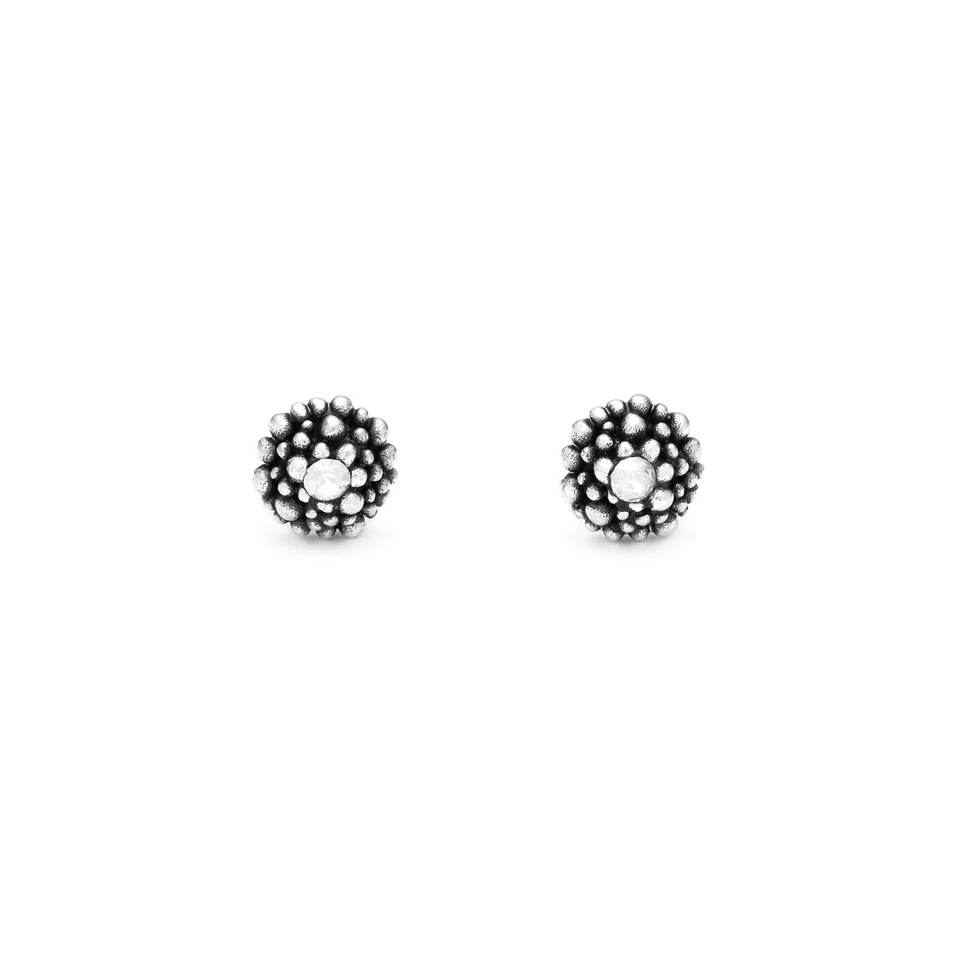 Perlage Mini Earrings and zircon, Earrings in Sterling Silver and zircon_image number 0_Giovanni Raspini