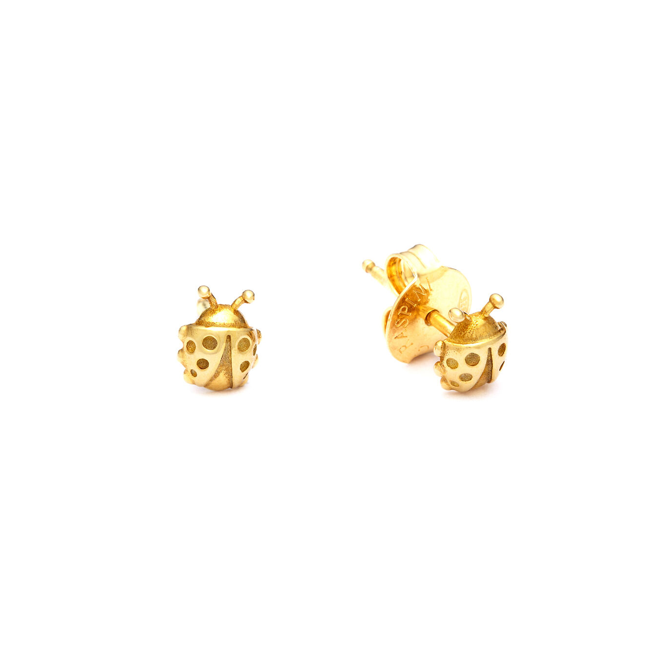 Ladybird Mini Earrings, Earrings in gold-plated Sterling Silver_image number 2_Giovanni Raspini