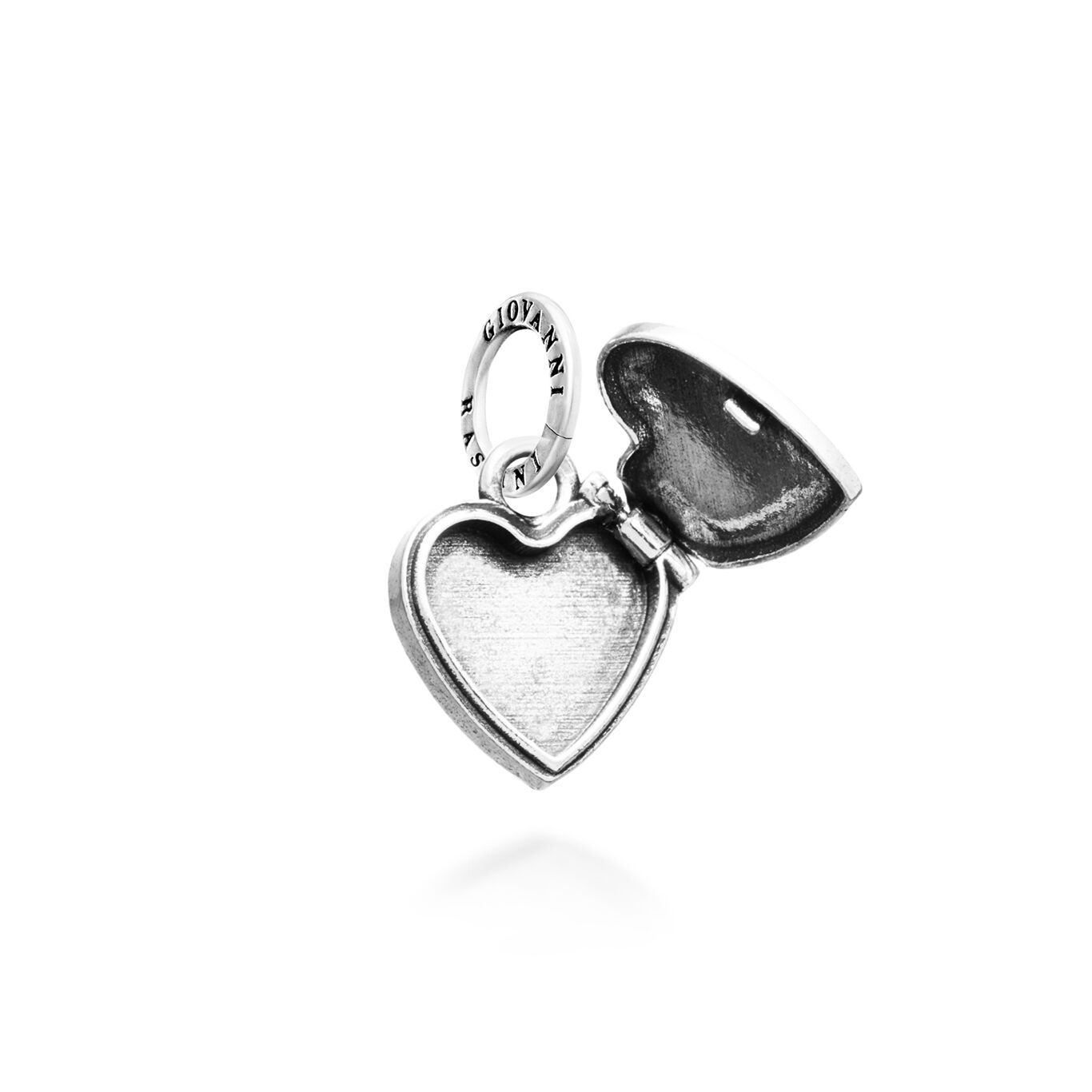 Openable Heart Charm, Charm in Sterling Silver_image number 1_Giovanni Raspini
