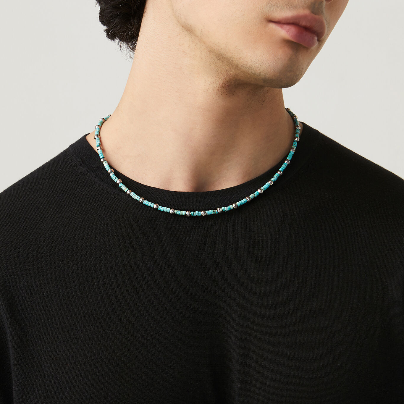 Collar Tango Howlita, Collar de Plata 925 y howlita turquesa_image number 1_Giovanni Raspini