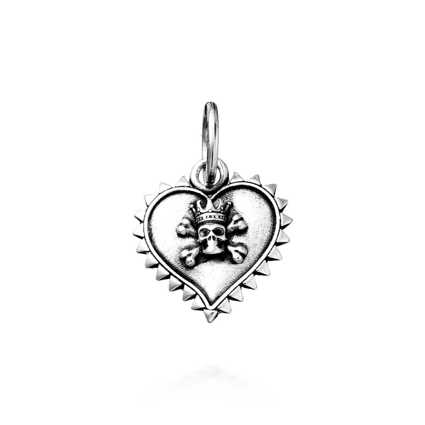 Skull Votive Heart Charm