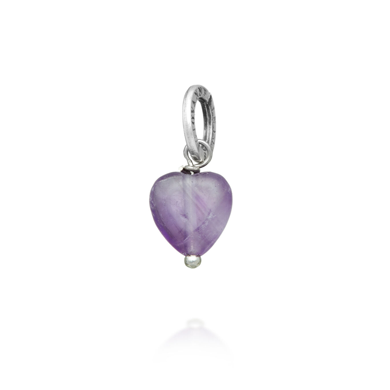 Charm C&oelig;ur am&eacute;thyste