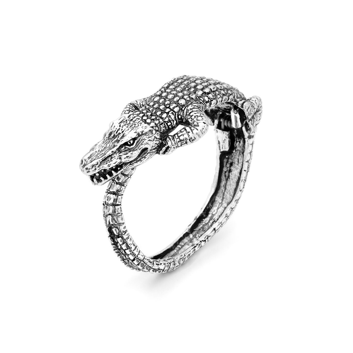 Bracciale Coccodrillo Grande, Bracciale rigido in Argento 925_image number 0_Giovanni Raspini
