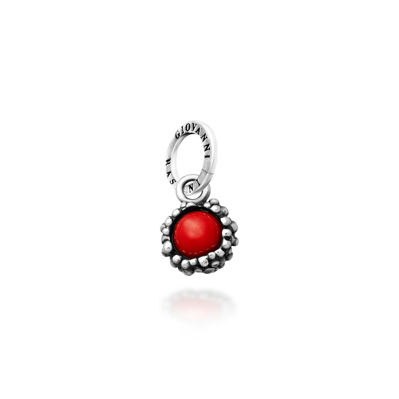 Charm Perlage Koralle Rot