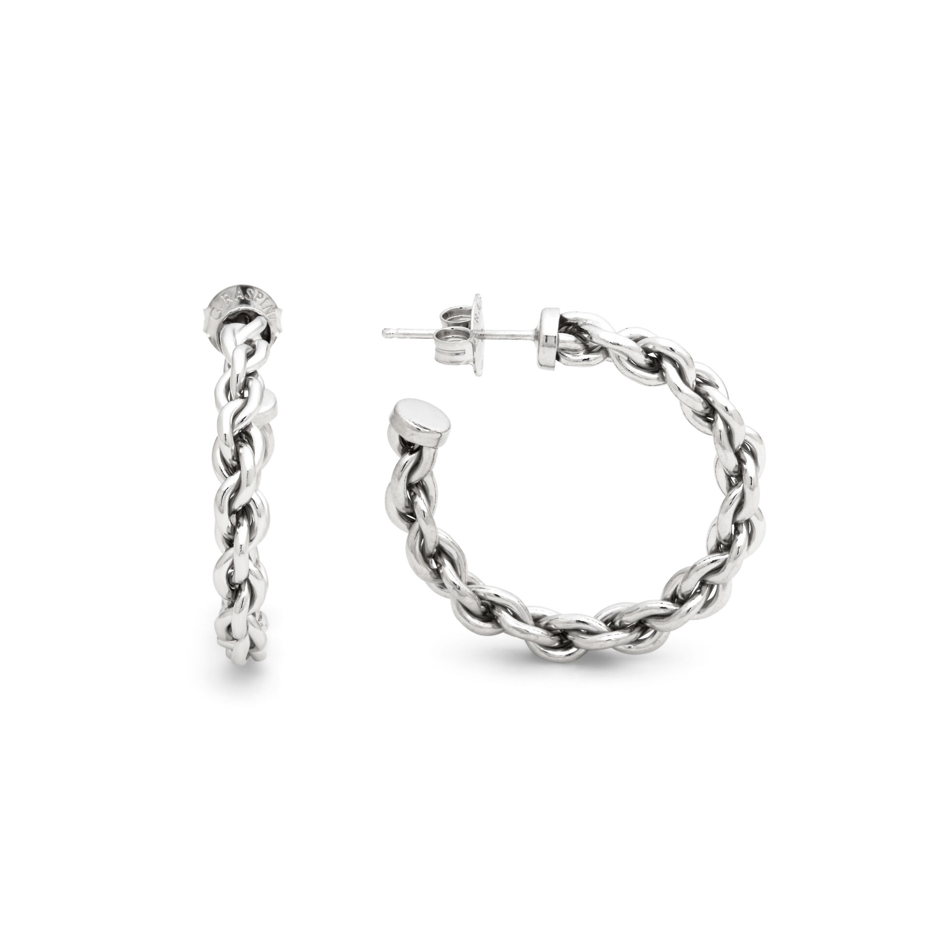 Pendientes Aros Cadena Medianos image number 2
