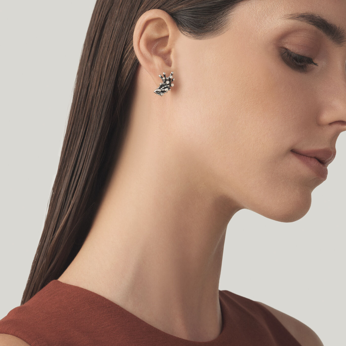 Selene Earrings, Earrings in Sterling Silver_image number 1_Giovanni Raspini