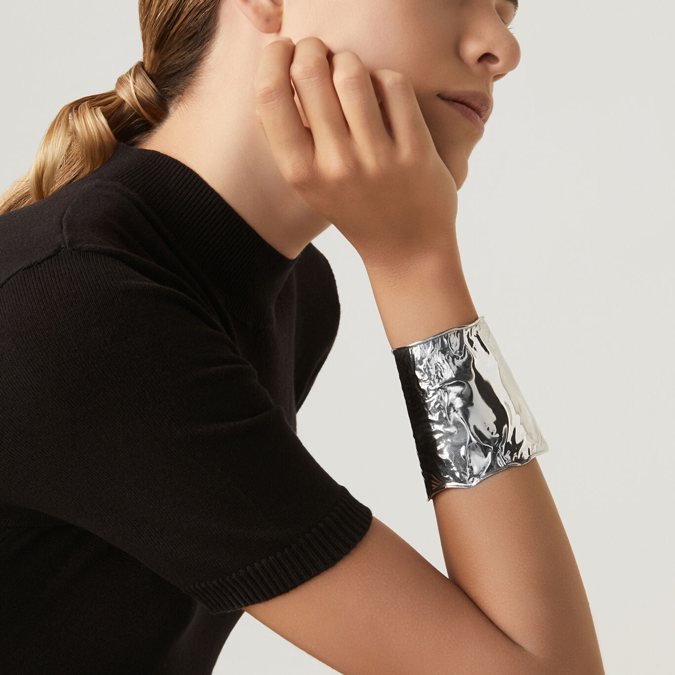 Bangle Fuego Grande, Bracciale rigido in Argento 925_image number 1_Giovanni Raspini