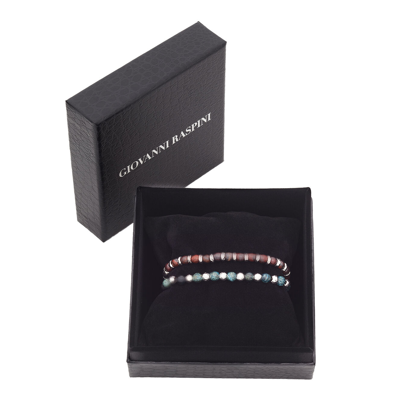 Conjunto Tango, Pulseras de Plata 925, jaspe verde y ojo de buey_image number 2_Giovanni Raspini