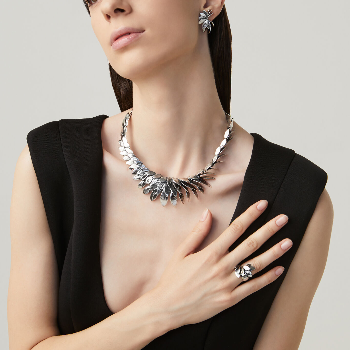 Колье Skin, Колье из серебра 925 пробы_image number 2_Giovanni Raspini