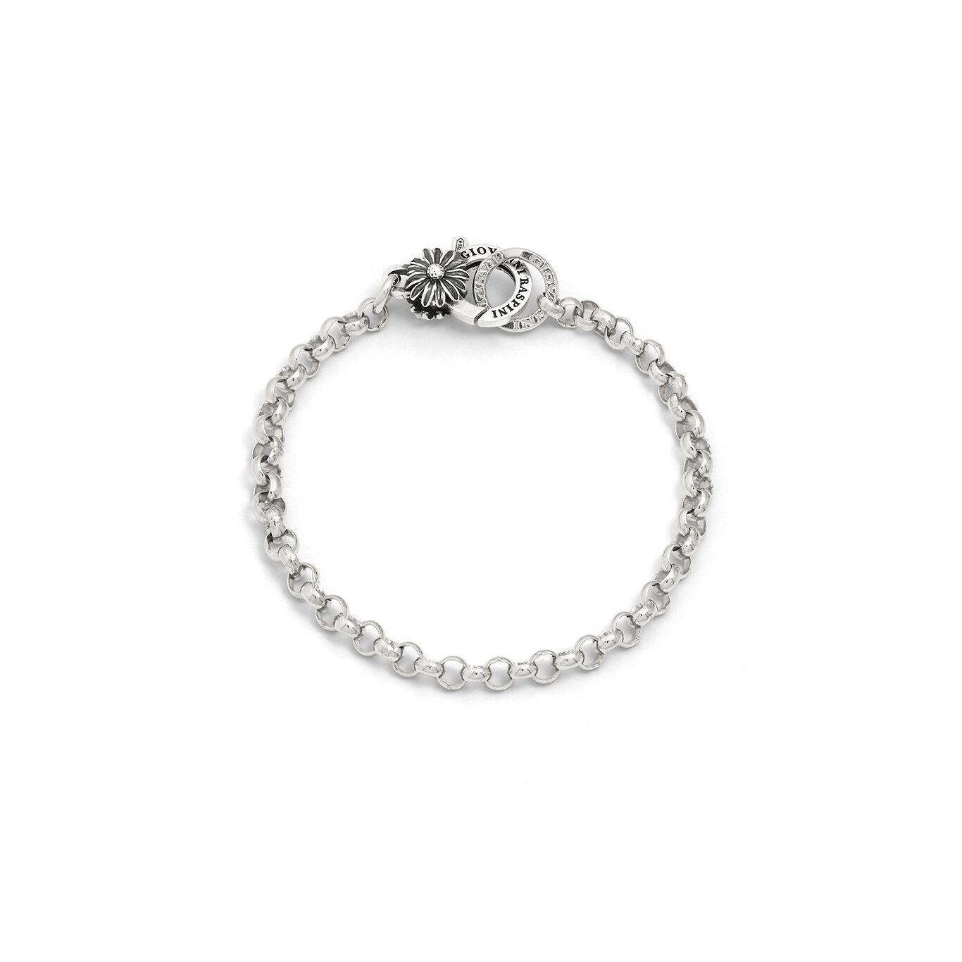 Bris&eacute; Bracelet Daisy Clasp, Bracelet in Sterling Silver_image number 0_Giovanni Raspini