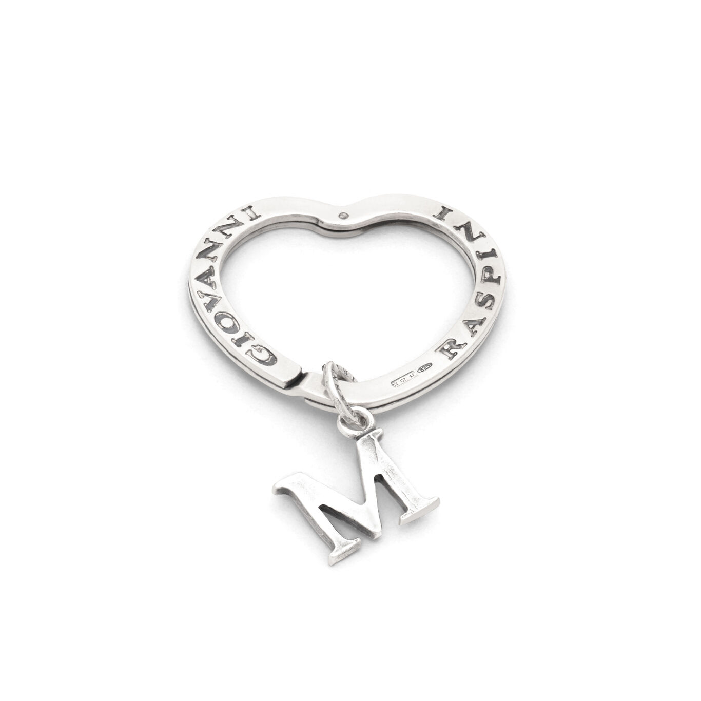 Letter M key ring