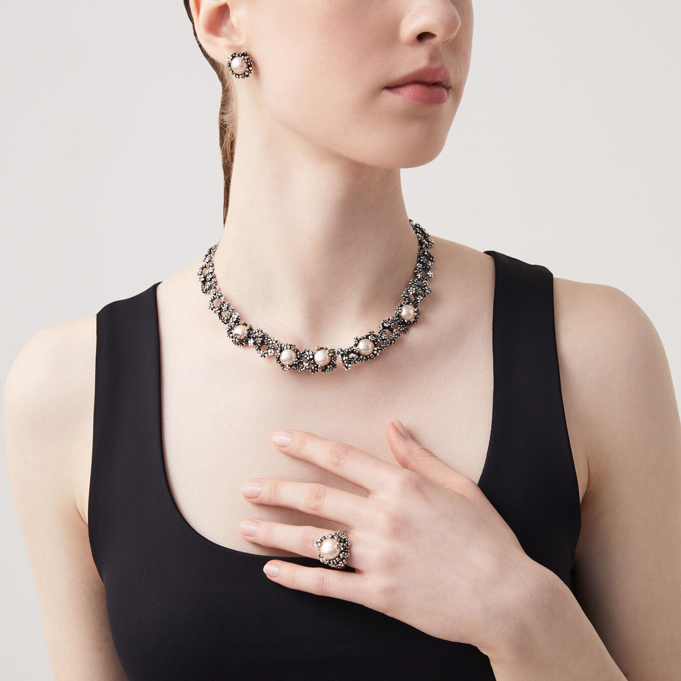 Paio Di Orecchini Pendenti In Perle Coltivate E Diamanti - Pair Of Cultured Pearl And Diamond - Foto 7