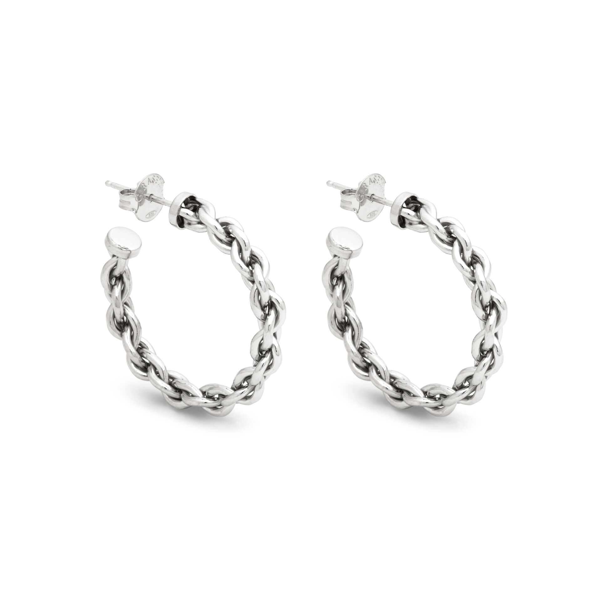 Chain Medium Hoop Earrings image number 0