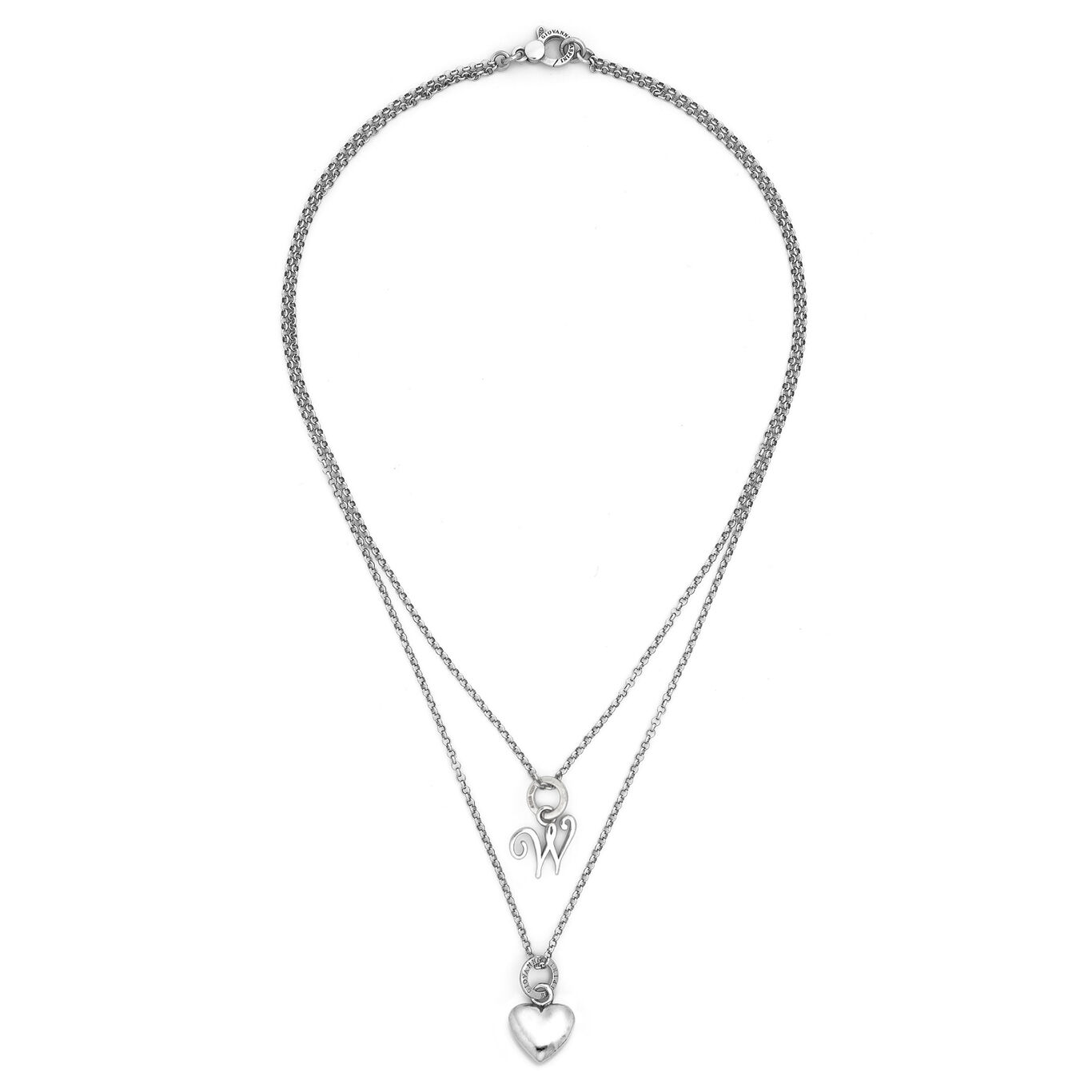 Collar Coraz&oacute;n y Letra W
