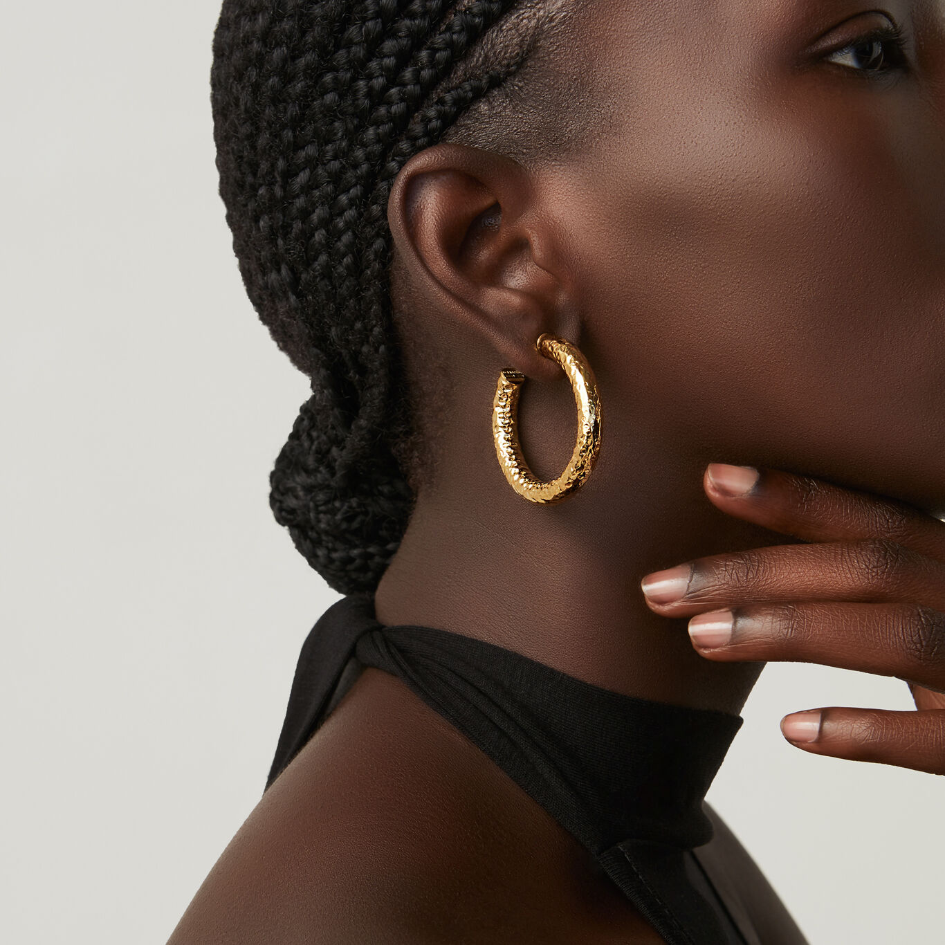 Rock Earrings, Hoop Earrings in  gold-plated Sterling Silver_image number 1_Giovanni Raspini