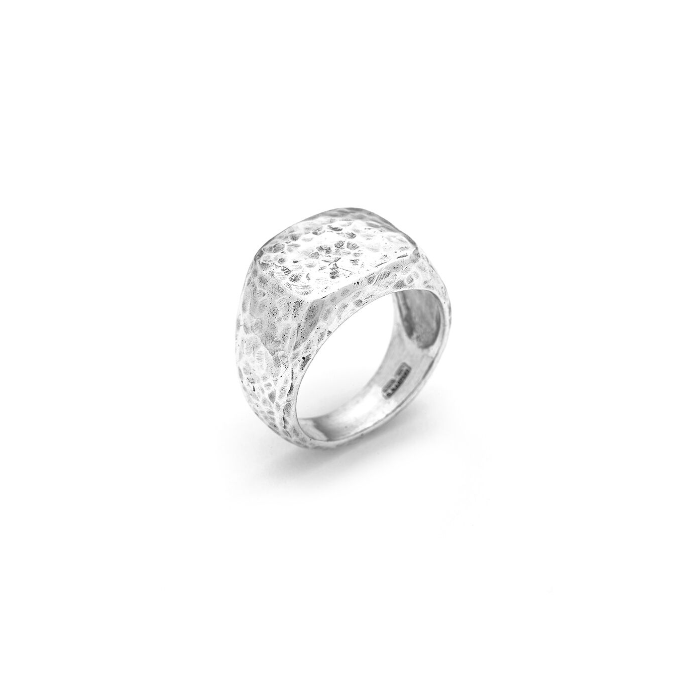 Hammered Signet Ring