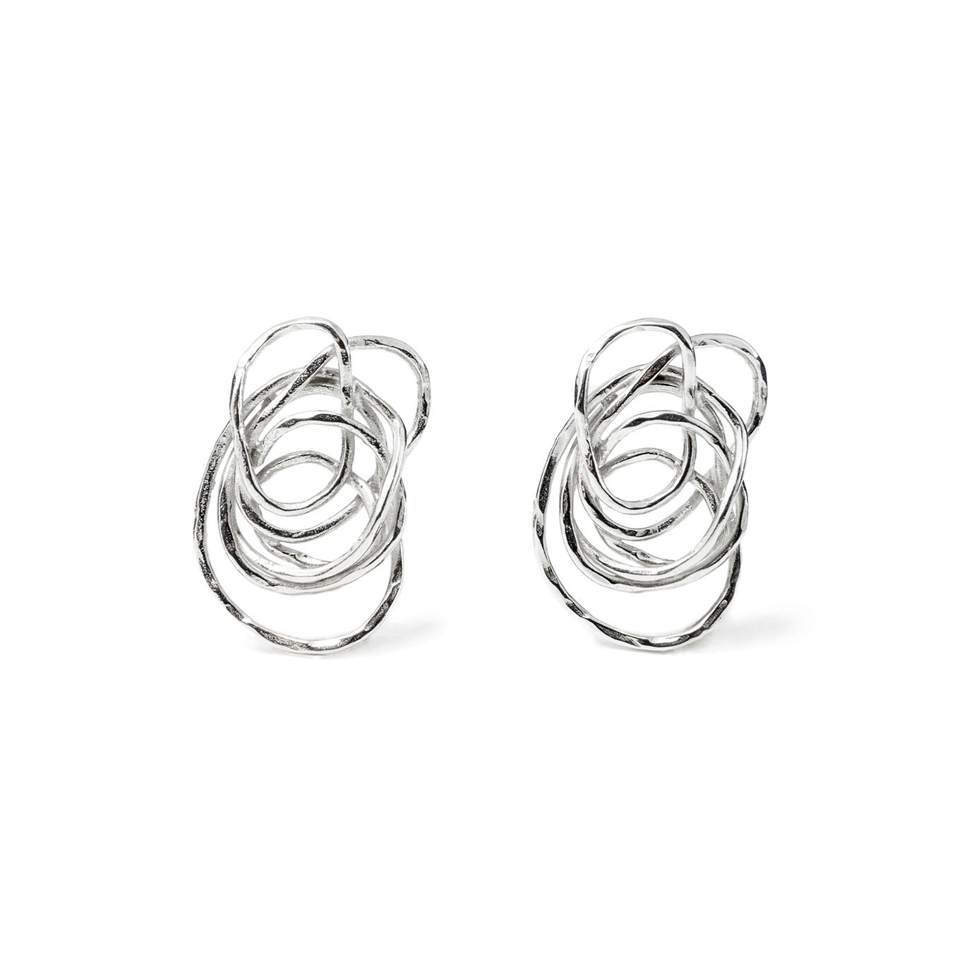 Air Button Earrings