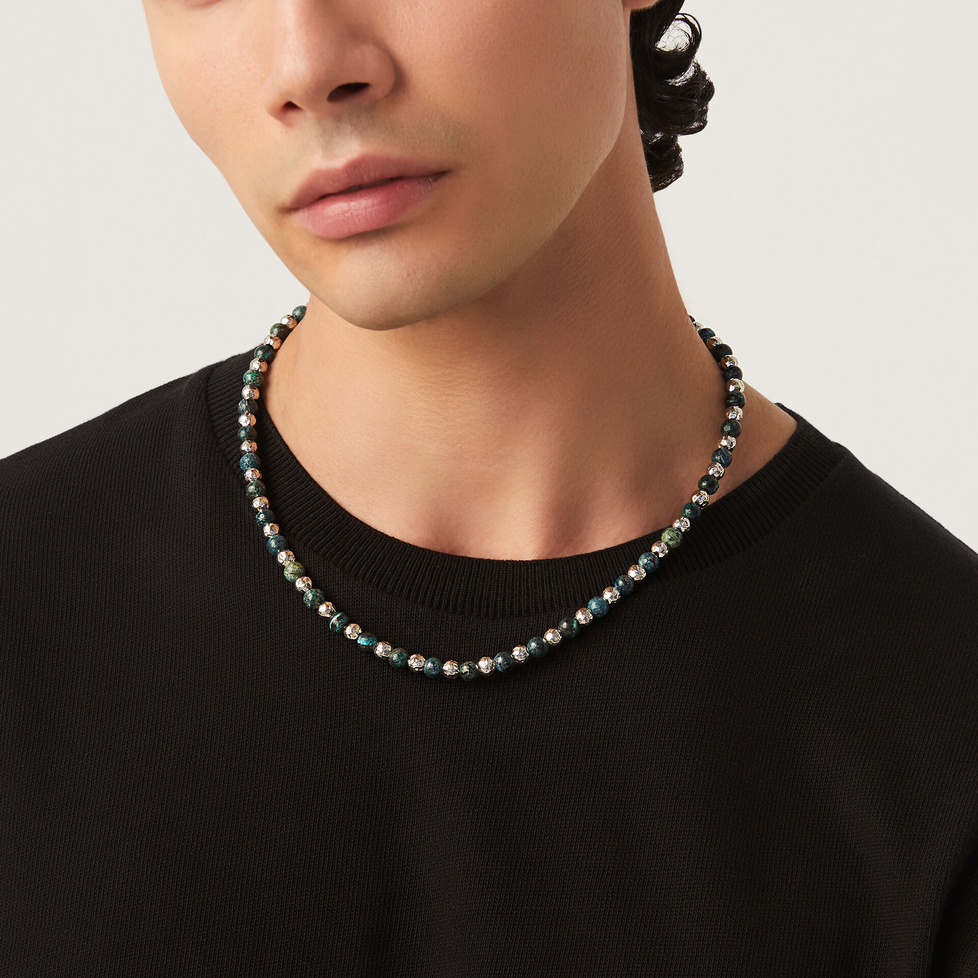 Collier Sph&egrave;res Jaspe image number 1