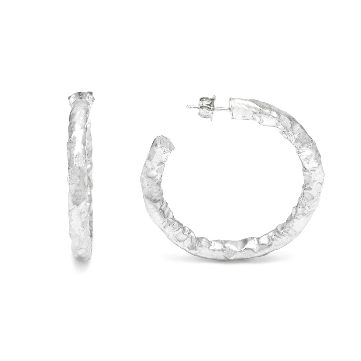 Pendientes Stone Grandes, Aros de Plata 925_image number 2_Giovanni Raspini