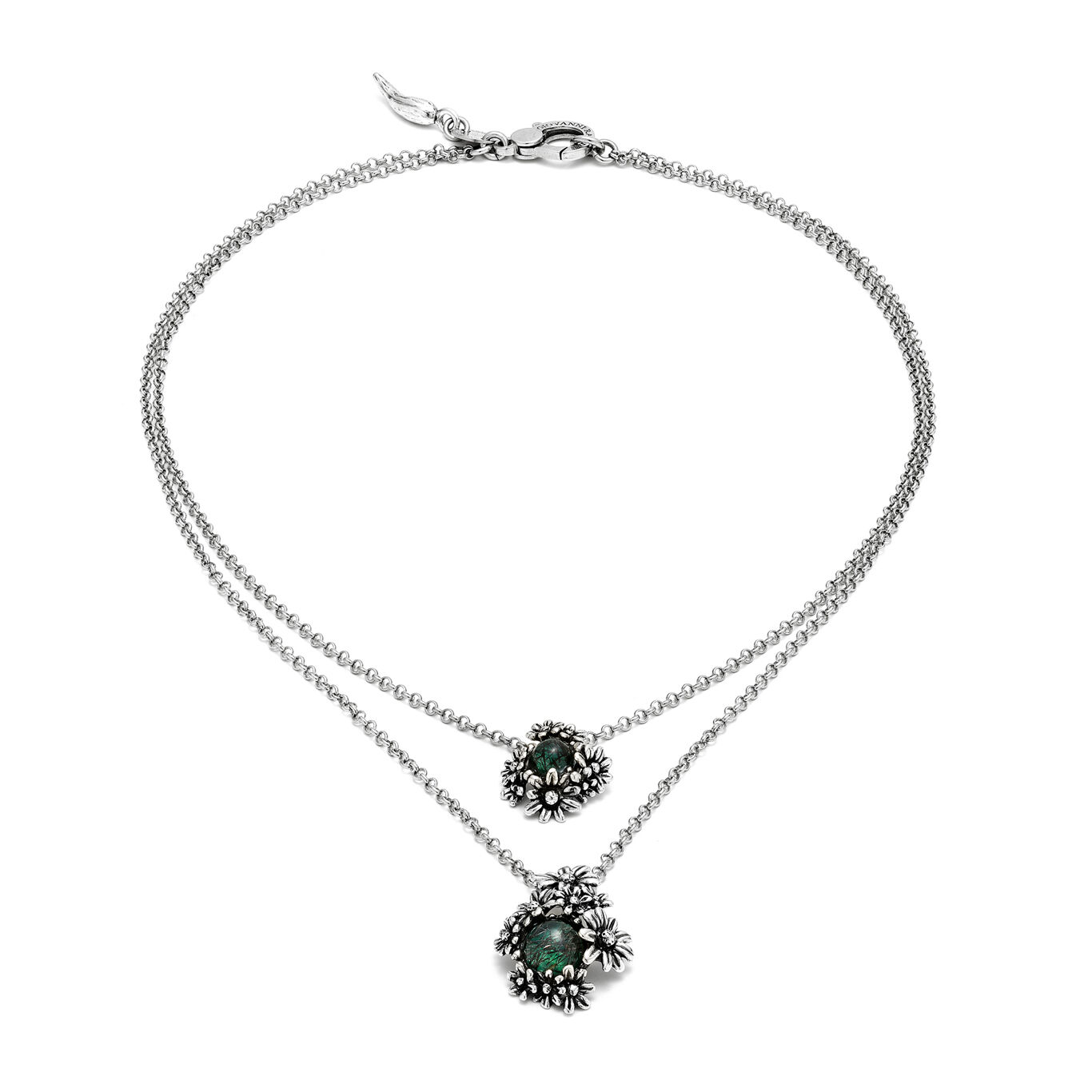 Collier Jardin de marguerites double
