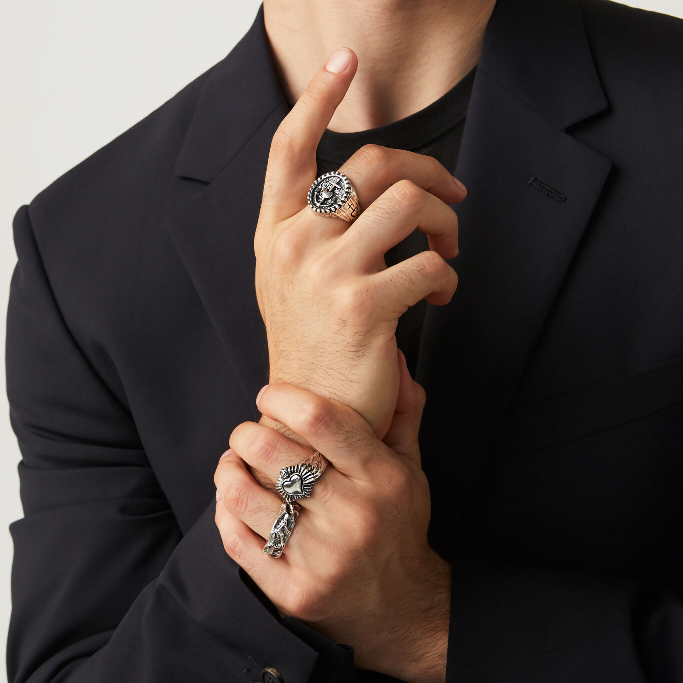 Craters Ring, Ring in Sterling Silver_image number 2_Giovanni Raspini