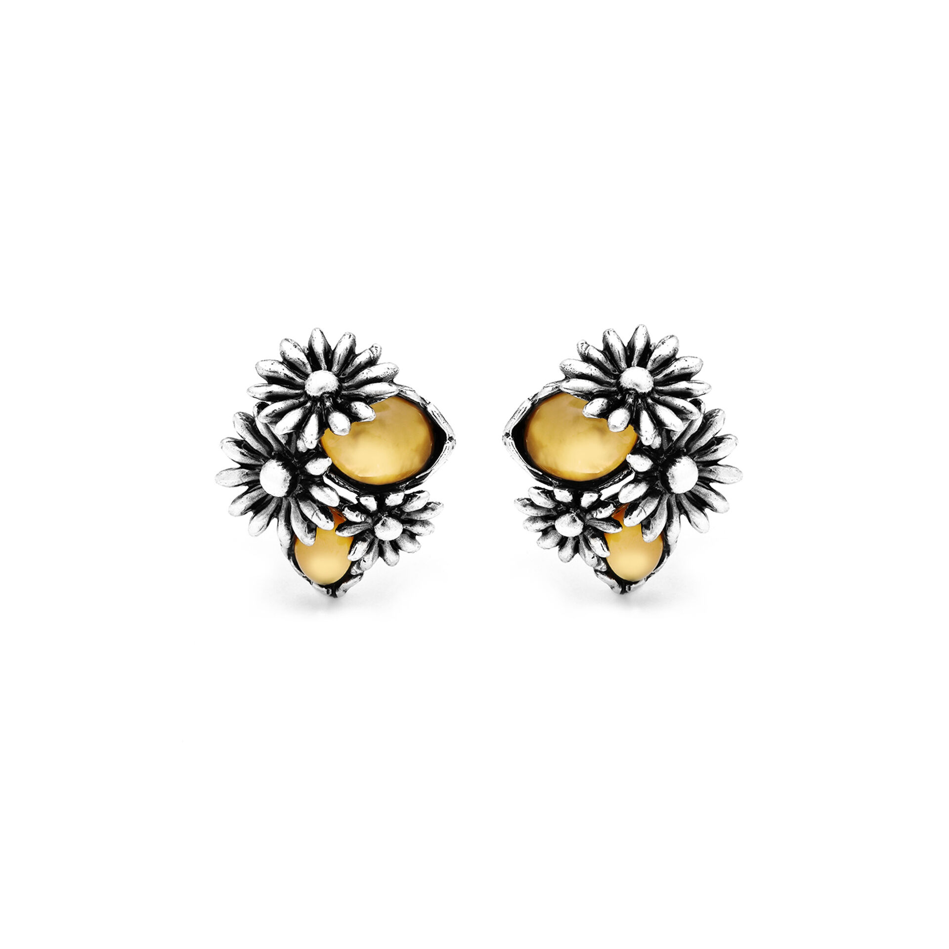 Yellow Daisy Earrings image number 0
