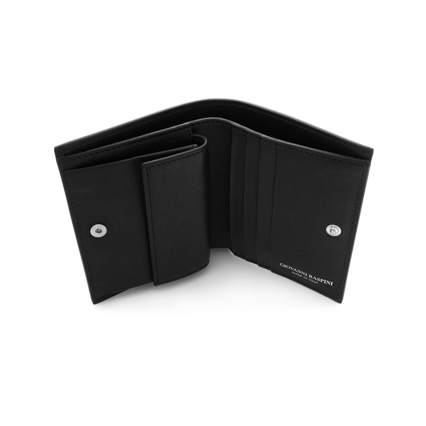 Smooth Leather Inside Pocket Wallet, Leather wallet with iconic sterling silver decoration_image number 4_Giovanni Raspini