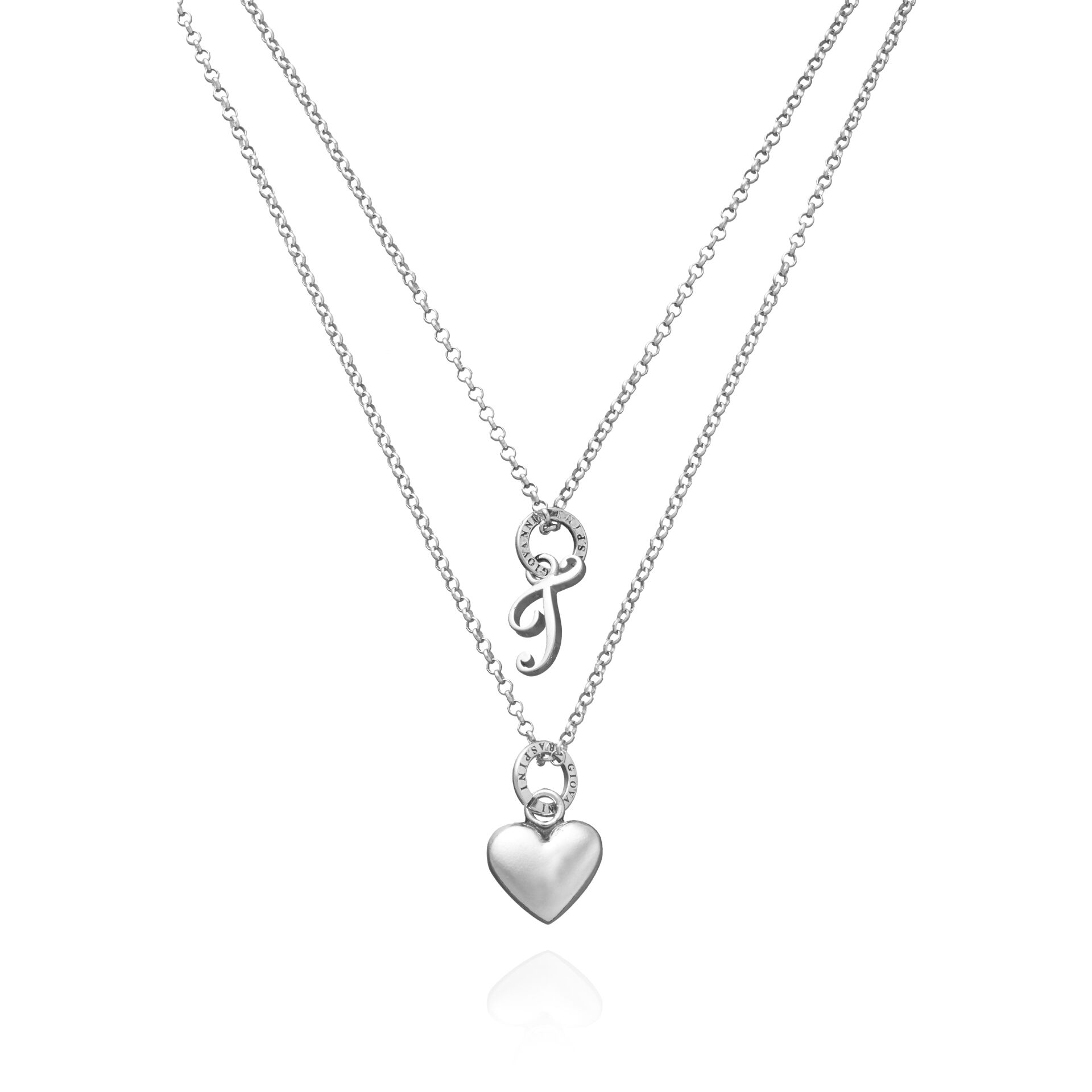 Collana Cuore e Lettera T image number 0