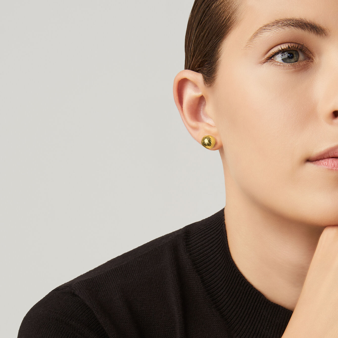 Mini Bowl Earrings, Earrings in gold-plated Sterling Silver_image number 1_Giovanni Raspini
