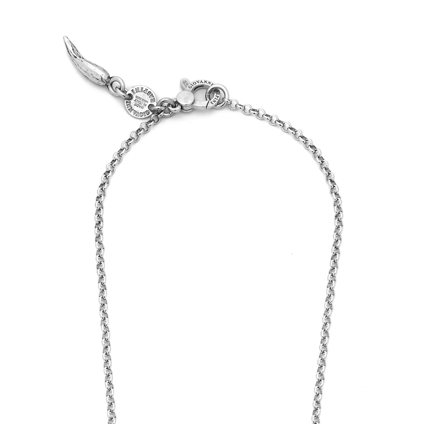 Perlage Heart Pendant, Necklace in Sterling Silver_image number 2_Giovanni Raspini