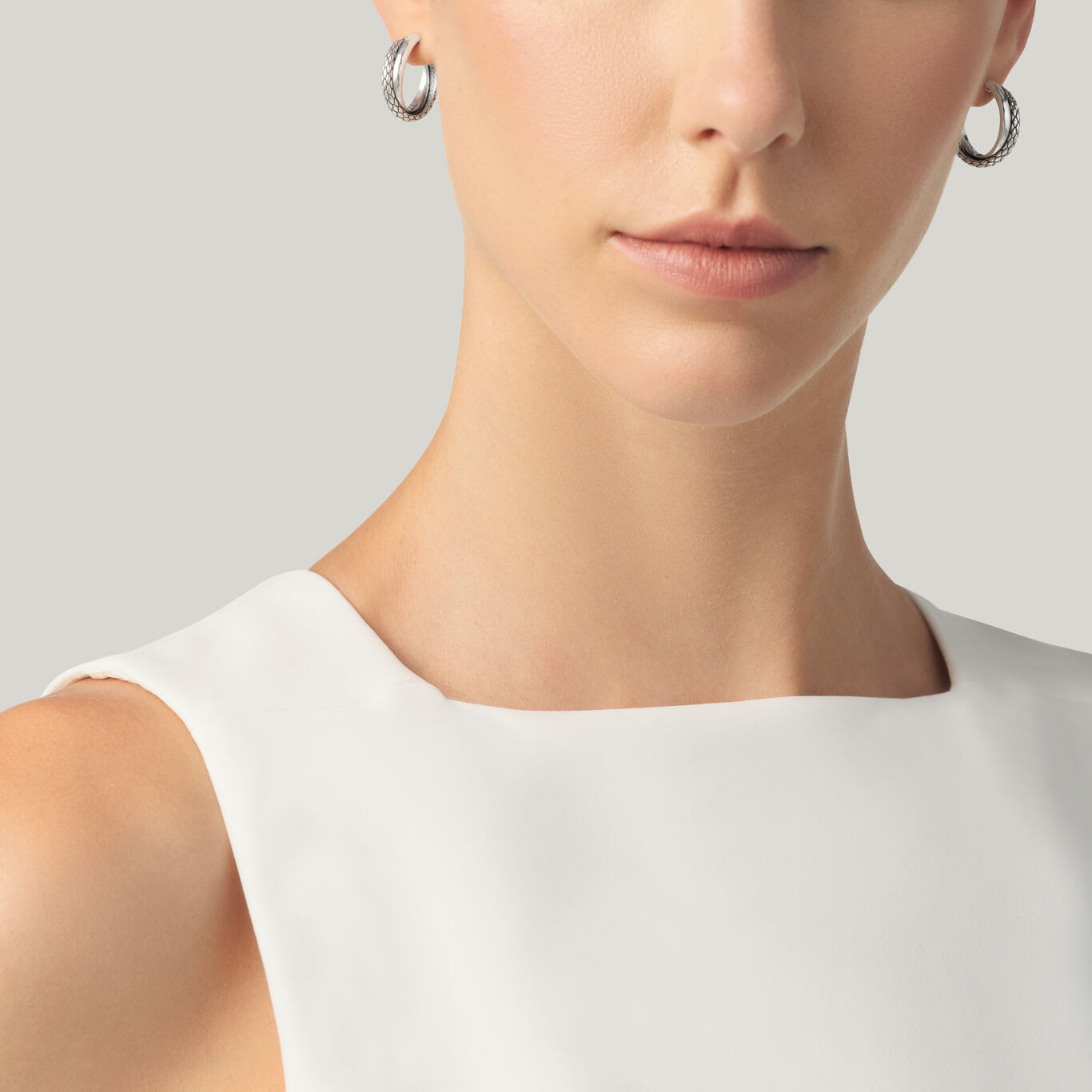 Texture Double Hoop Earrings