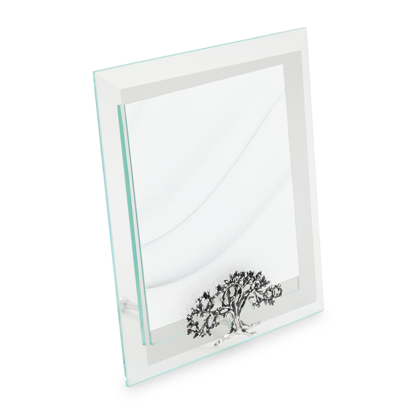Cadre Encercl&eacute; Lumi&egrave;re Arbre De Vie, Petit Mod&egrave;le, Cadre en argent et verre biseaut&eacute;_image number 3_Giovanni Raspini
