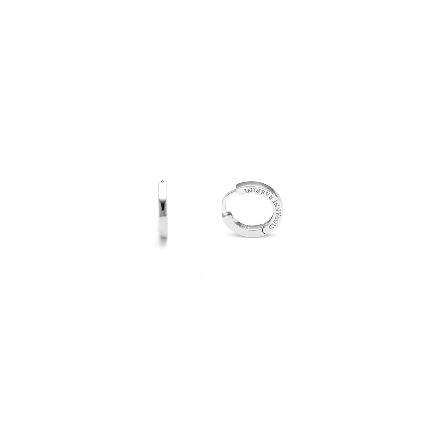 Huggie Earrings, Hoop Earrings in Sterling Silver_image number 2_Giovanni Raspini