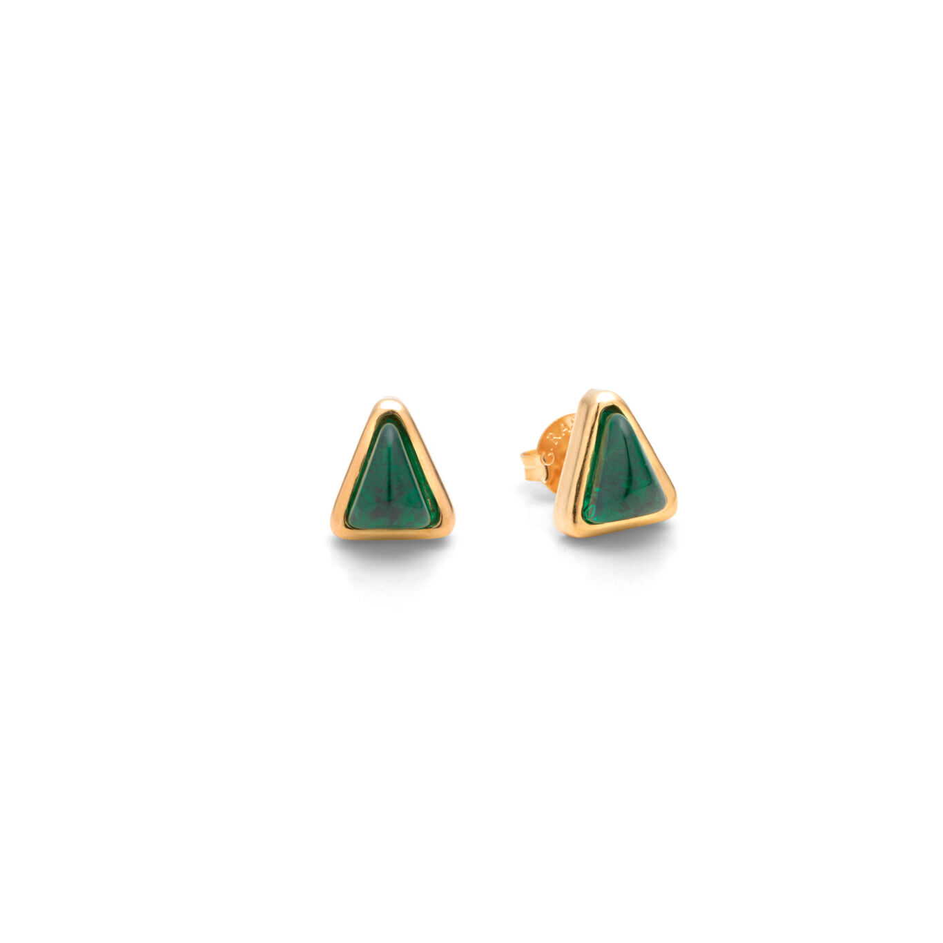 Green Blade Earrings, Earrings in 18k Gold Plated Sterling Silver with green crystals_image number 2_Giovanni Raspini