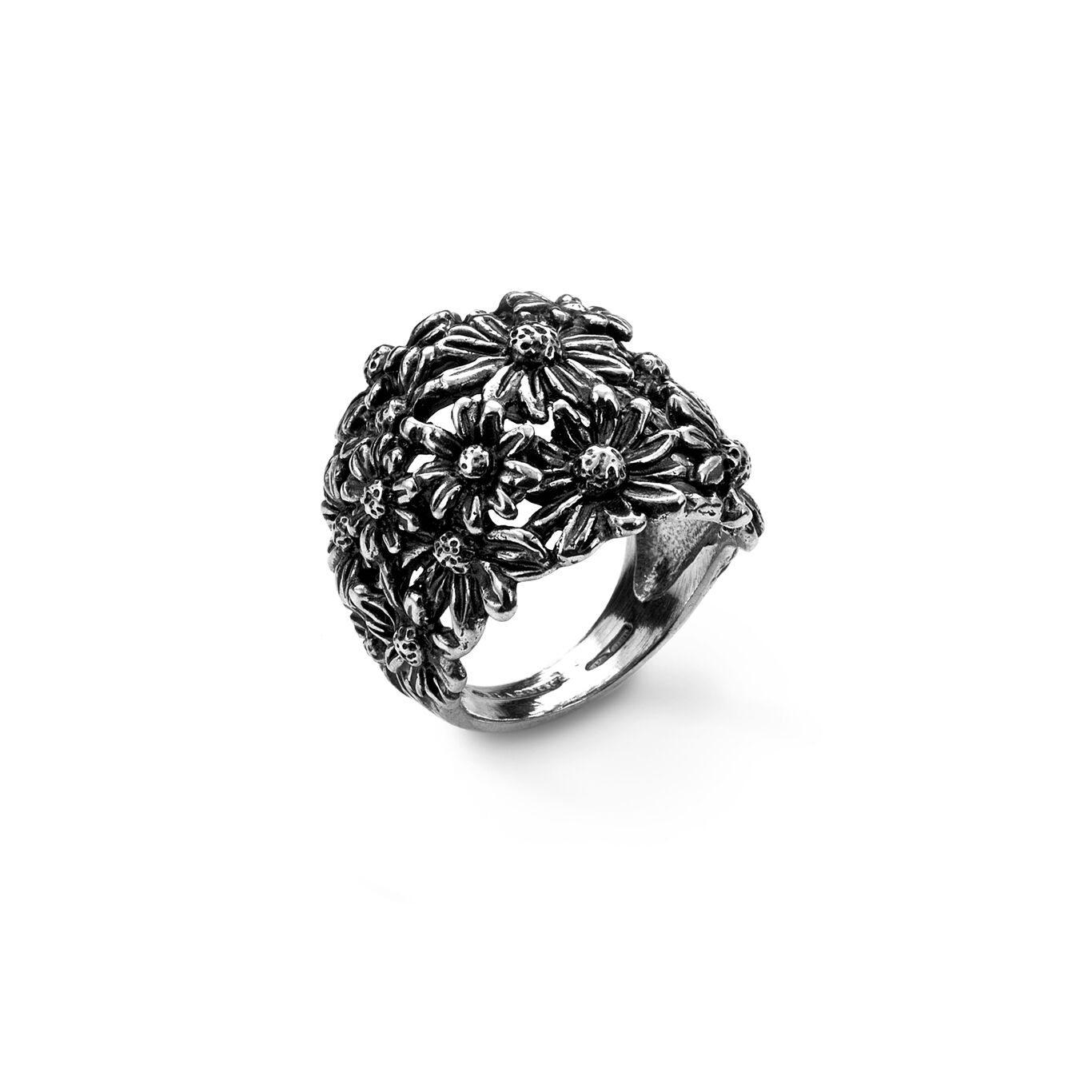 Bague Marguerites, Bague en argent massif_image number 0_Giovanni Raspini