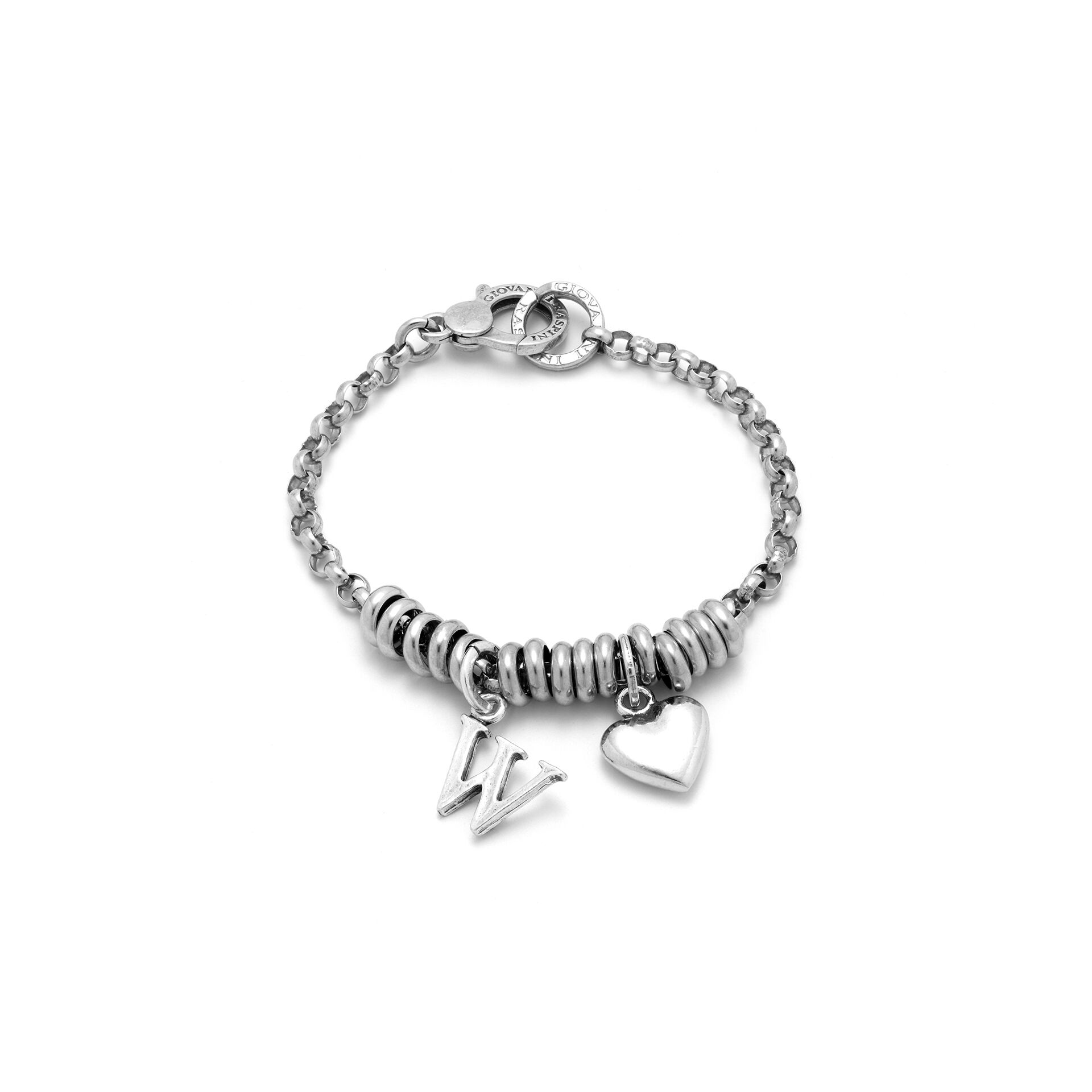 Pulsera Coraz&oacute;n con Letra A image number 0