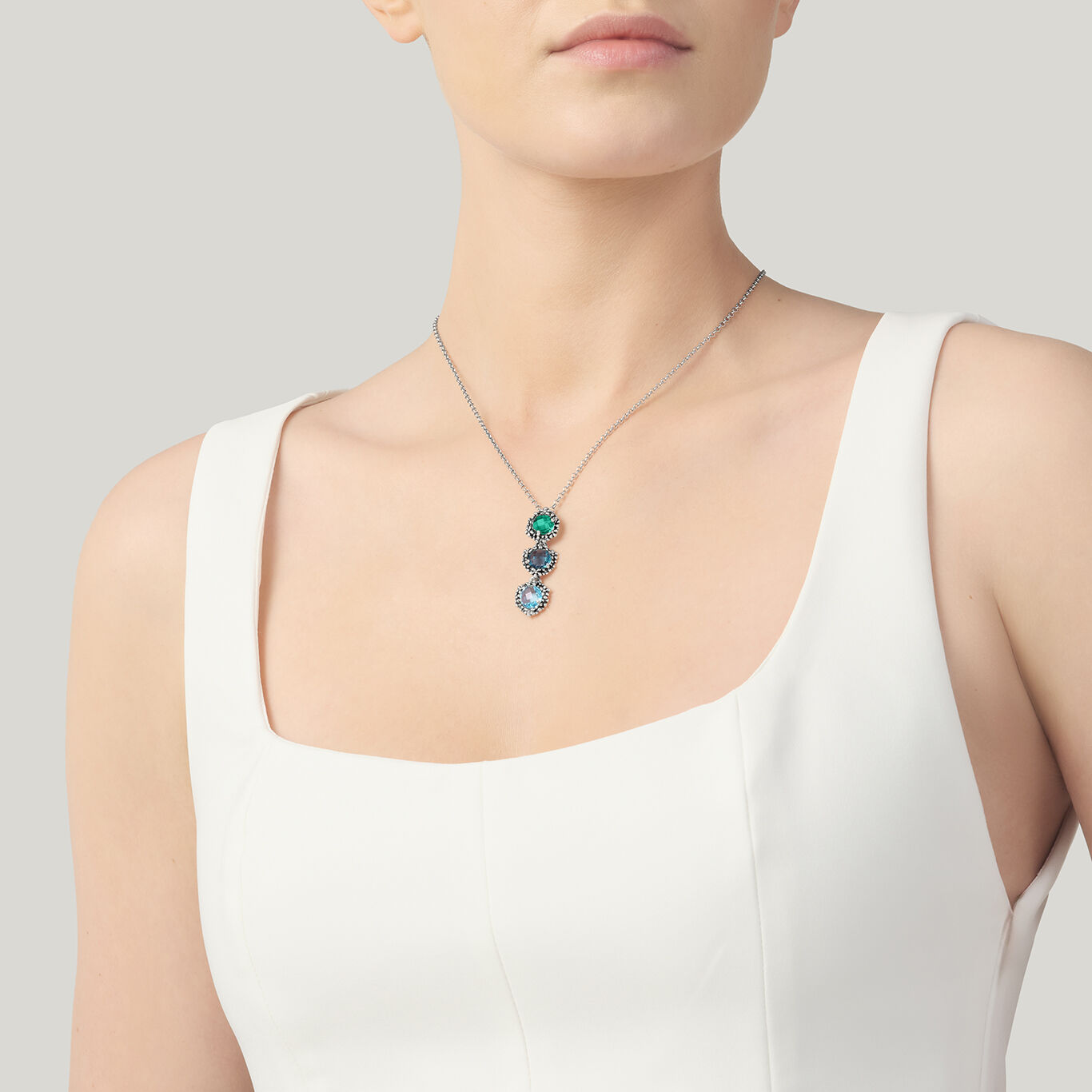 Pendentif Cascade Blue Ivy