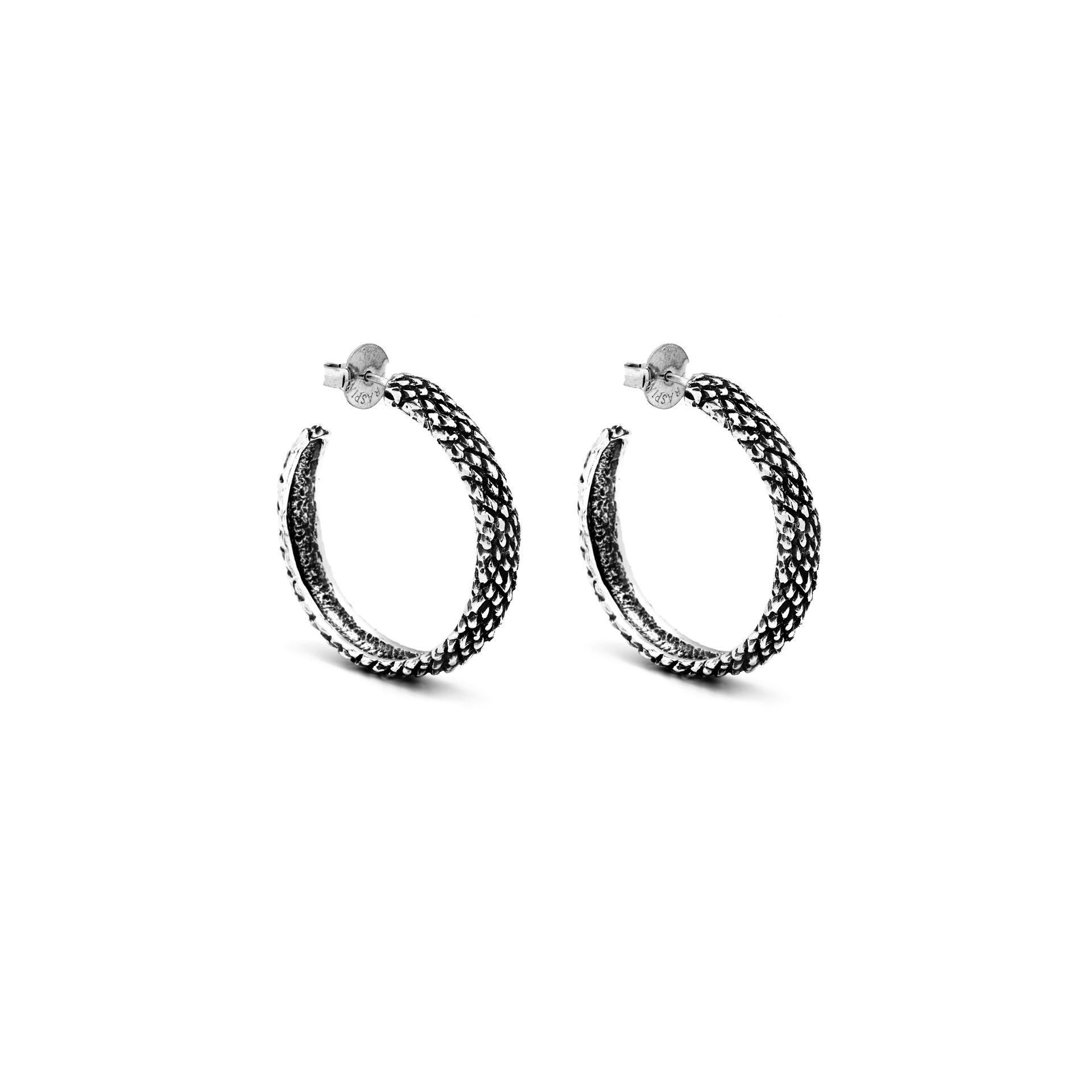 Orecchini Serpente In Argento 925 – Ipoallergenici, Con Zirconi Bianchi E Verdi, Diametro 17 Mm, In Confezione Regalo, Regalo Per Lui/lei