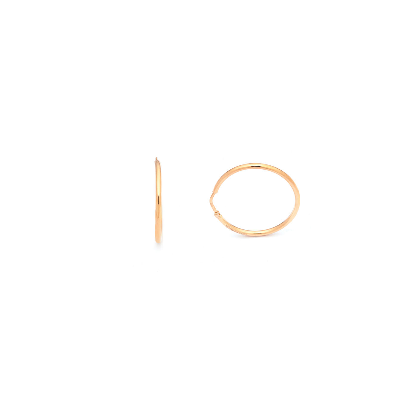 Essential Big Earrings, Hoop Earrings in gold-plated Sterling Silver_image number 2_Giovanni Raspini