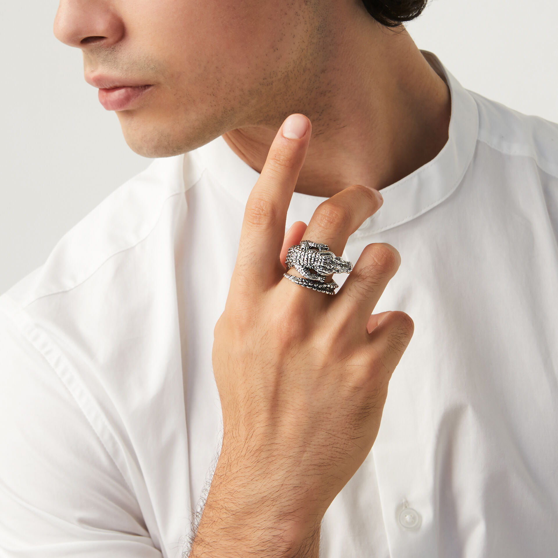 Bague Crocodile homme image number 1