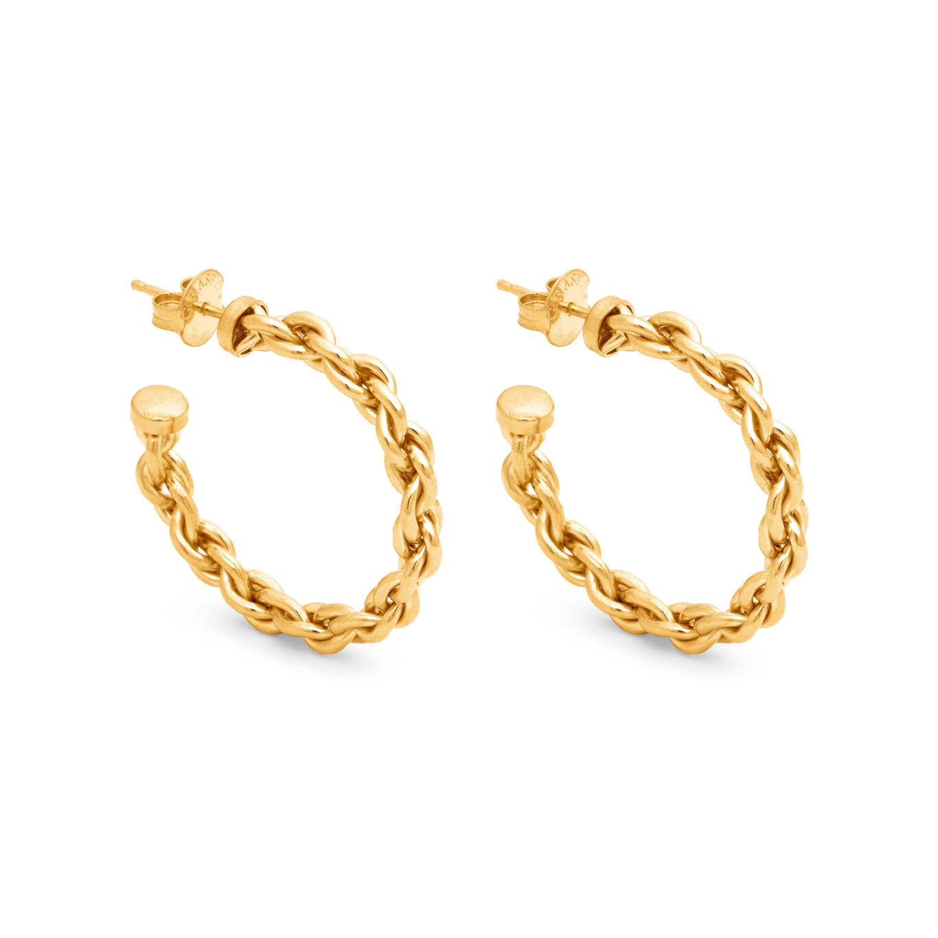 Chain Medium Hoop Earrings
