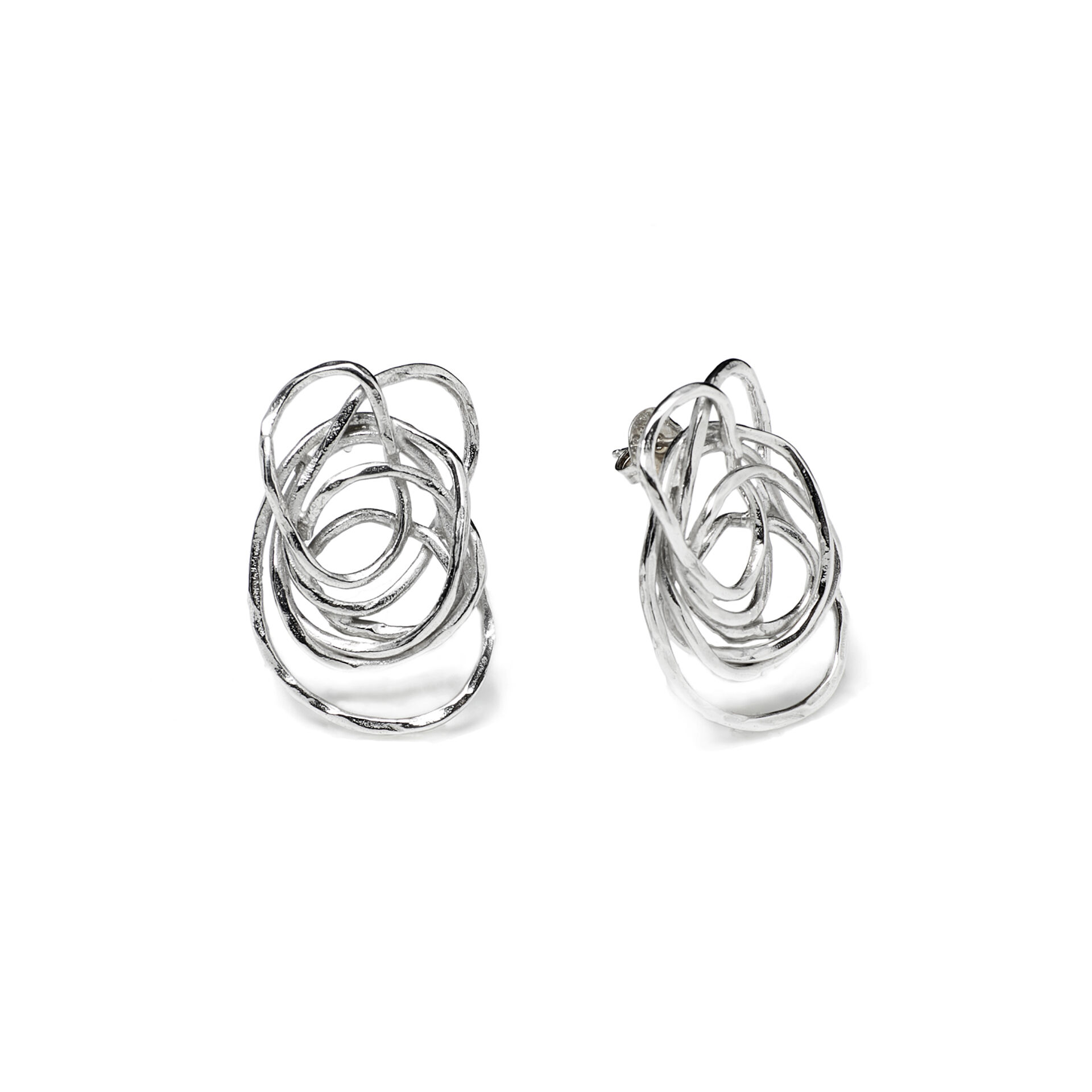 Air Button Earrings image number 2