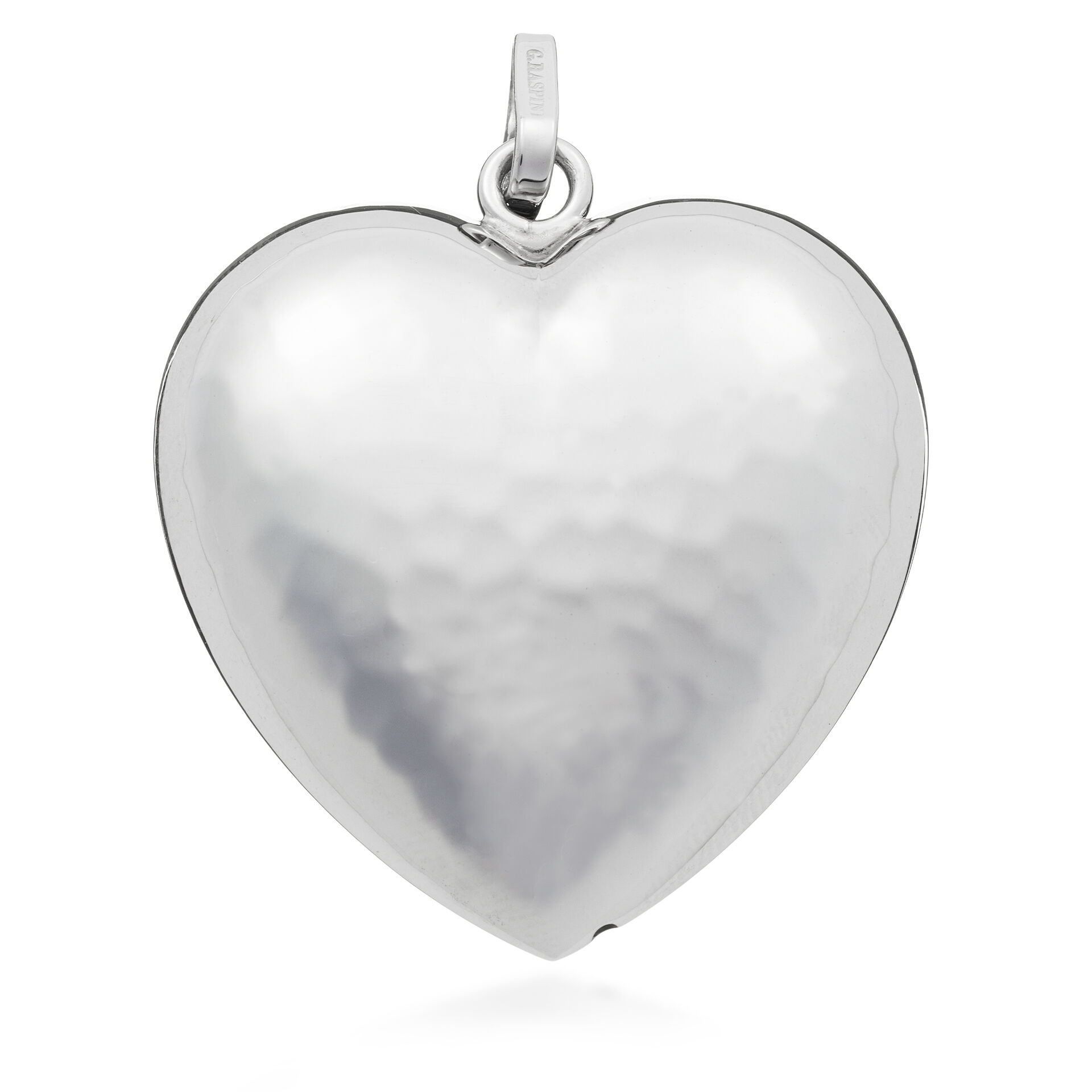 Big Hammered Heart Charm image number 0