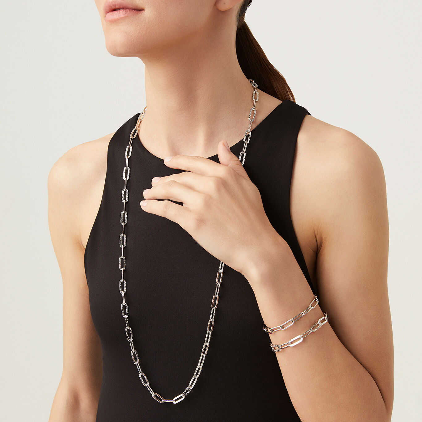 Hope Necklace, Necklace in Sterling Silver_image number 2_Giovanni Raspini