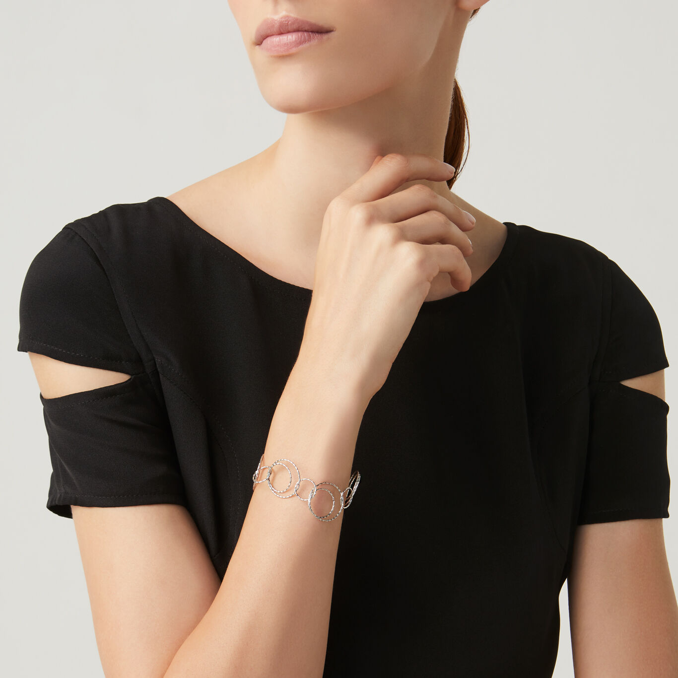 Bubbles Bracelet, Bracelet in Sterling Silver_image number 1_Giovanni Raspini